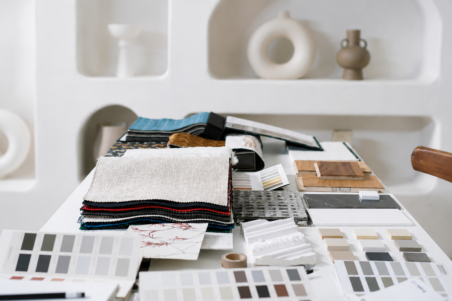 Curated material samples — composition two
